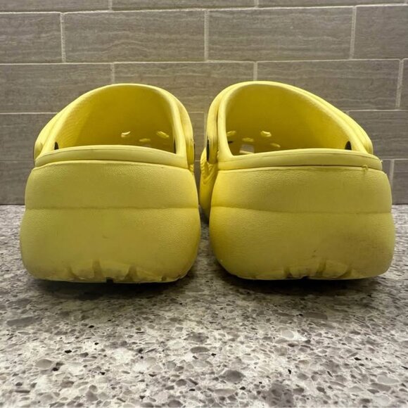 Women’s Yellow‎ Classic Platform Crocs Clogs-Size 8 - Picture 6 of 9